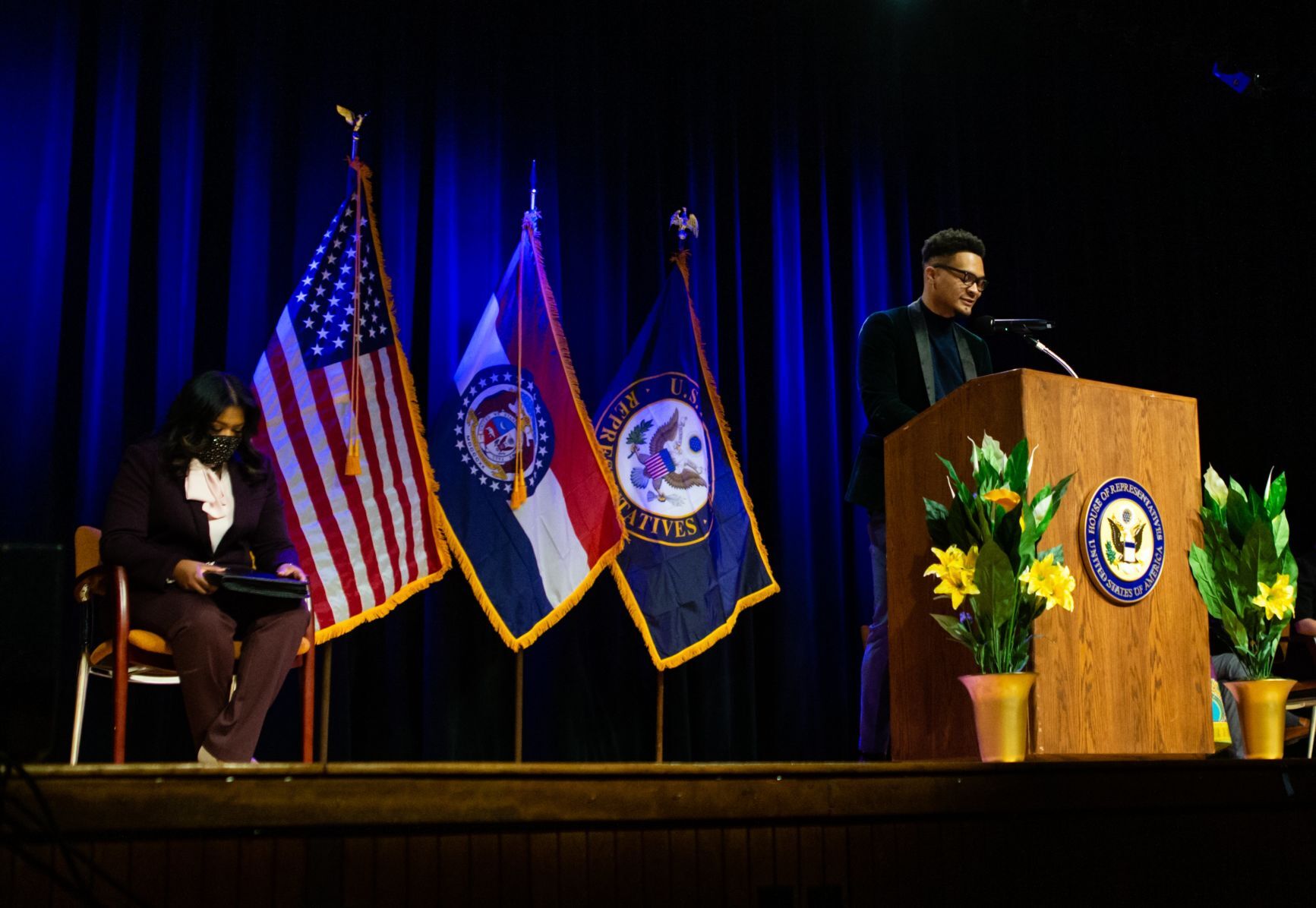 Cori Bush holds local swearing-in